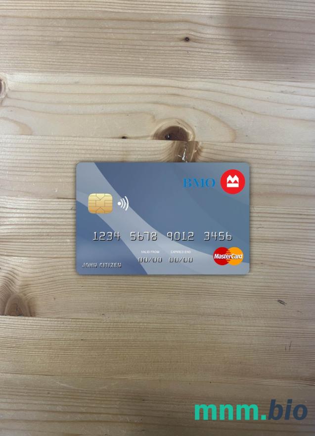 Canada Montreal bank wygląd zdjęcia mastercard skan PSD + zdjęcie
